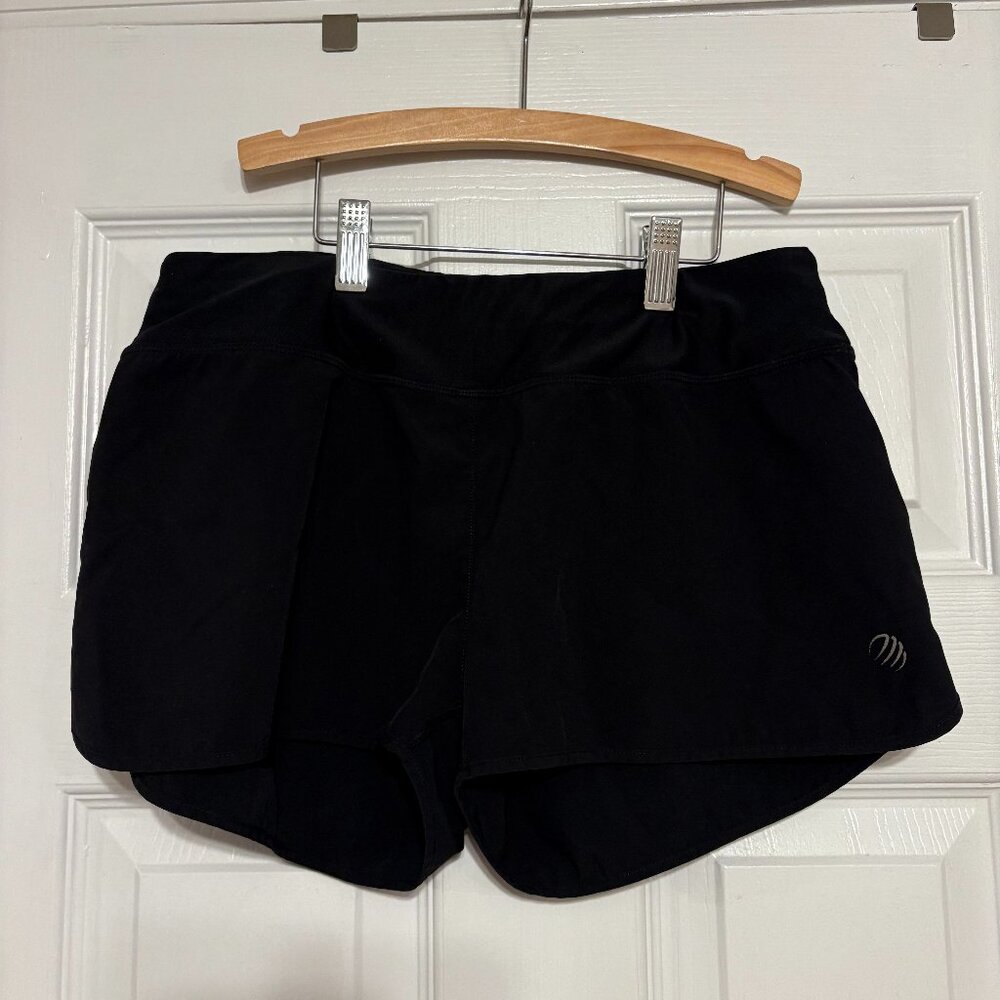 Black running shorts